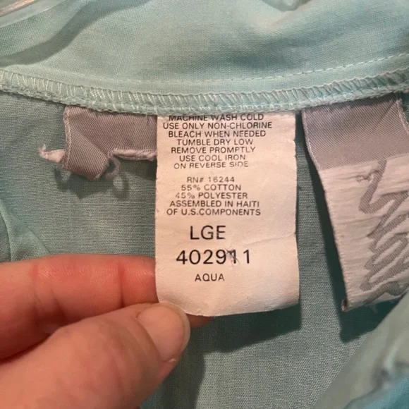 Vintage painted Floral Mint Green walking style pants Set. So granny! - Picture 4 of 12